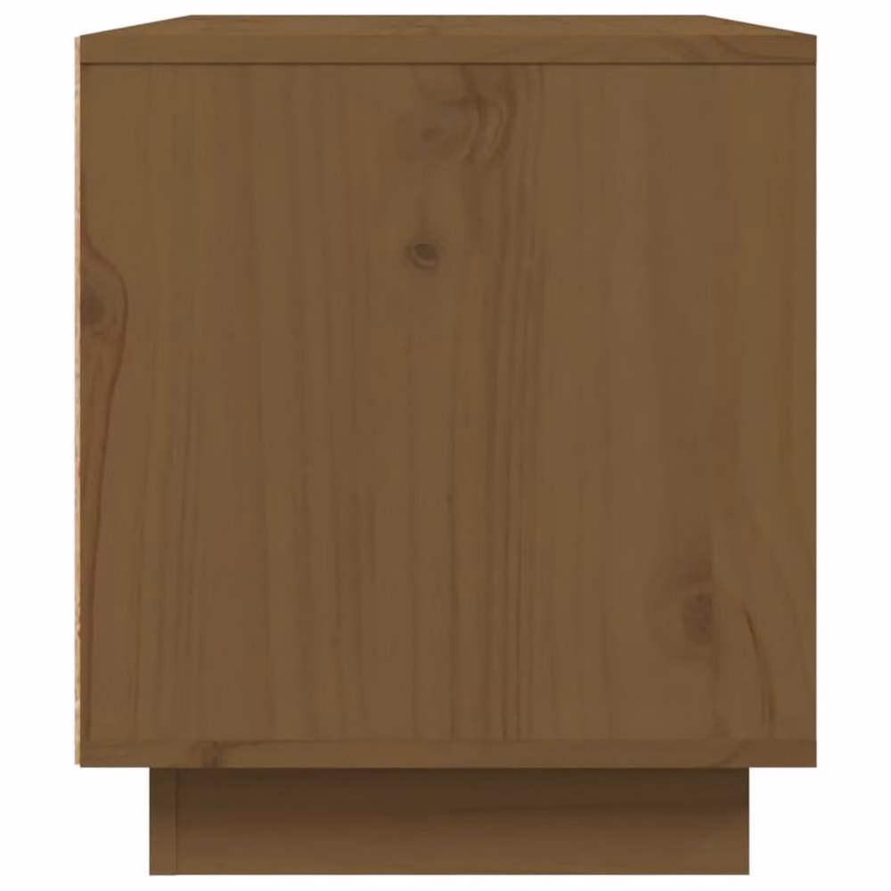Berkfield Home Modern TV Cabinet in Honey Brown Solid Pine Wood, W/D/H: 80 x 35 x 40.5 cm – 4