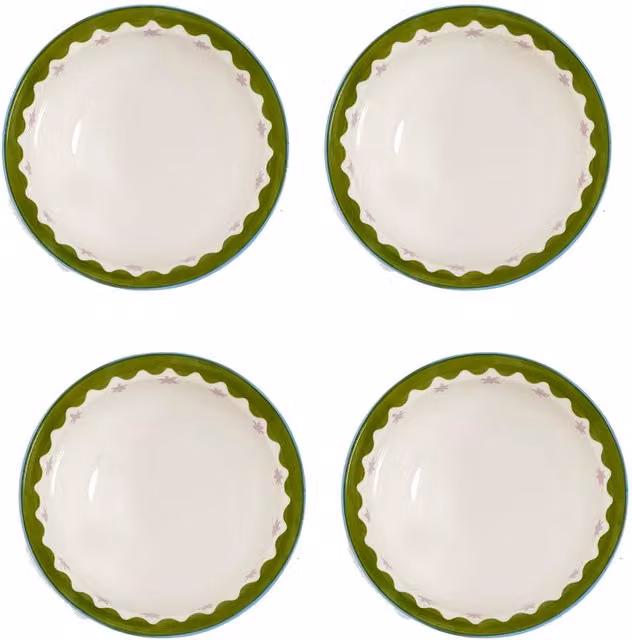 Eleanor Bowmer Electric Coast Stoneware Cereal Bowls, Set of 4, Multicolour