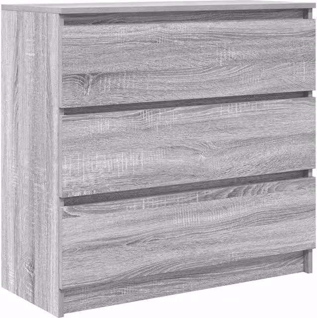 Berkfield Home Sonoma Grey Modern Sideboard, W/D/H: 80 x 35 x 76 cm – 1