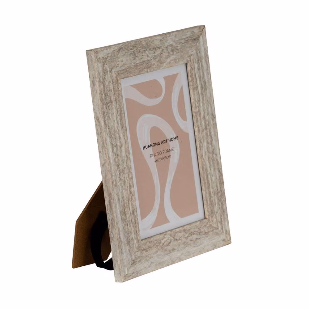 Lemon Pavilion Furniture and Decor Kust Single Rectangular Wood Photo Frame, White, 4x6 – 2
