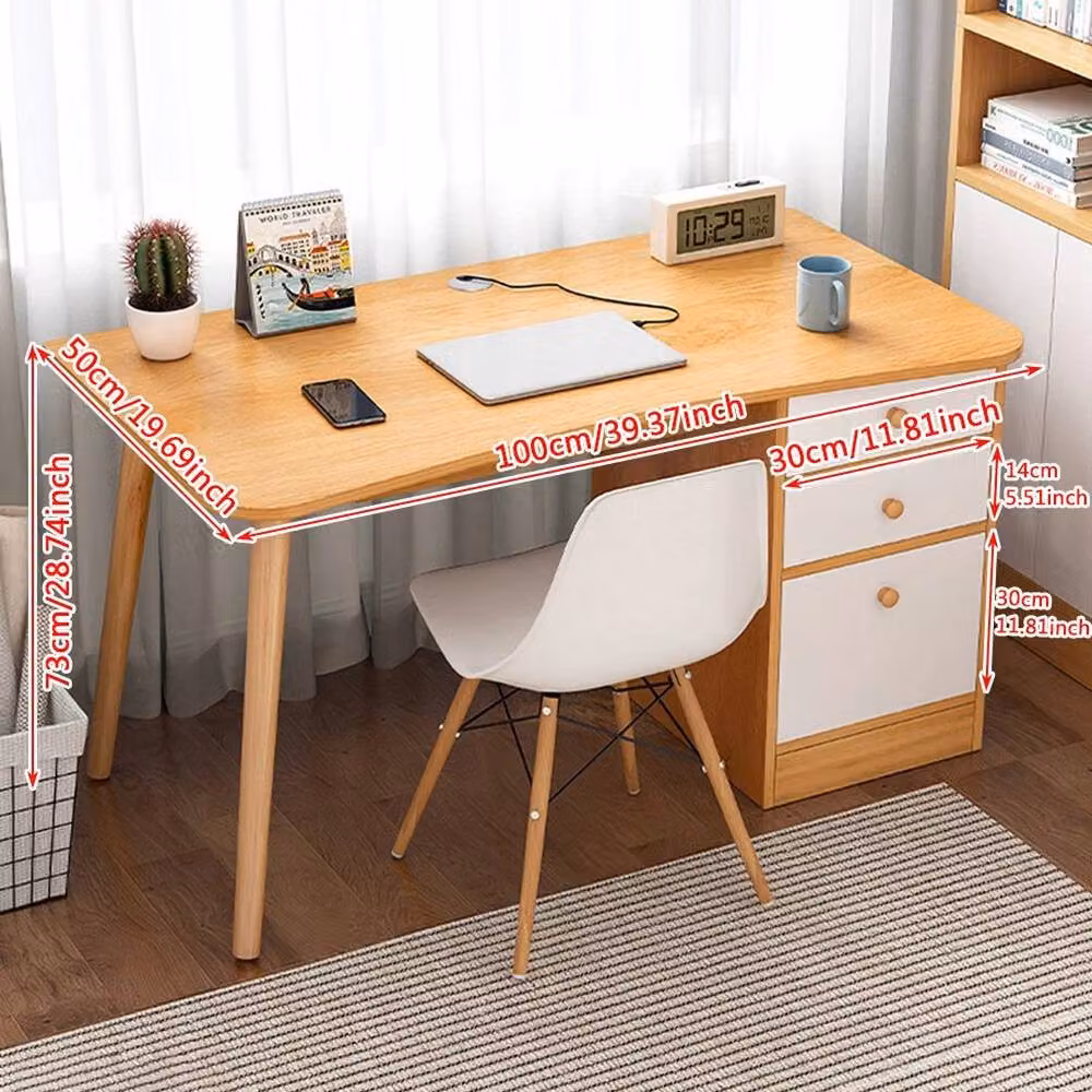 Kelvenix Brown Computer Desk for Home Office and Study – 2