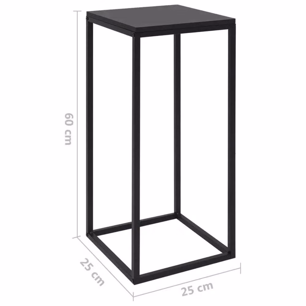 EONLION Set of 2 Black Metal Nesting Side Tables – 2