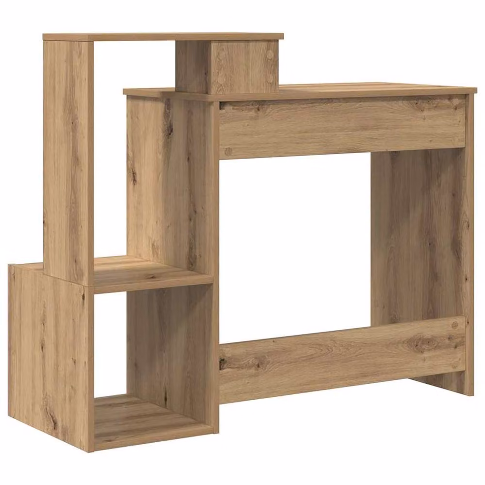 Berkfield Home Artisan Oak Computer Desk in Brown – 7