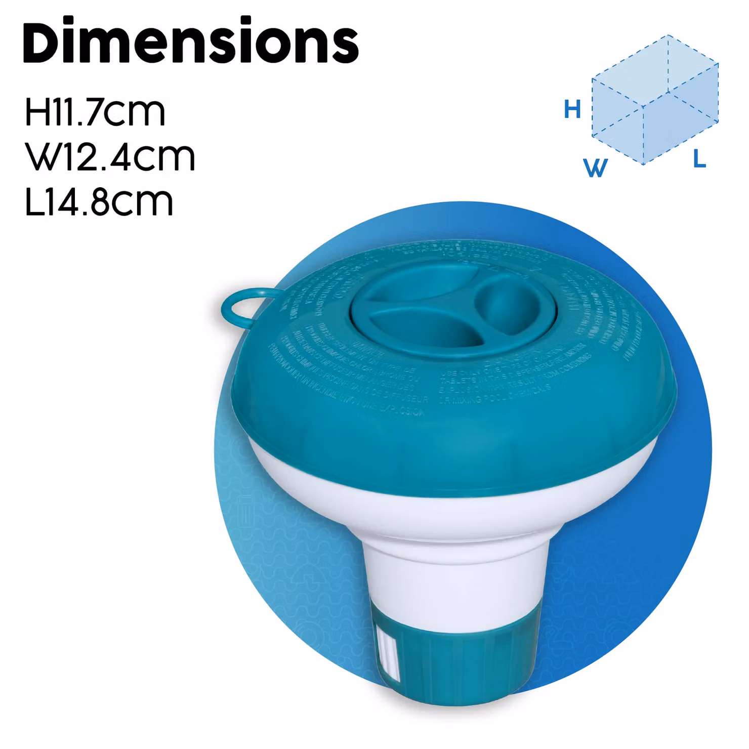 Bestway Floating Pool Chemical Dispenser in Blue and White – 3