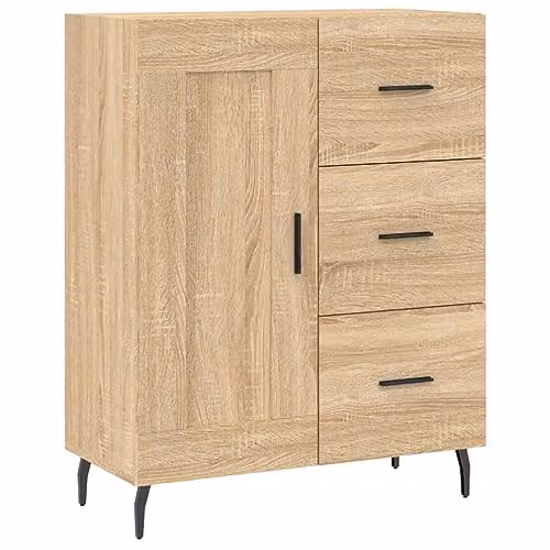 vidaXL Sonoma Oak Sideboard in Brown, W/D/H: 69.5 x 34 x 90 cm