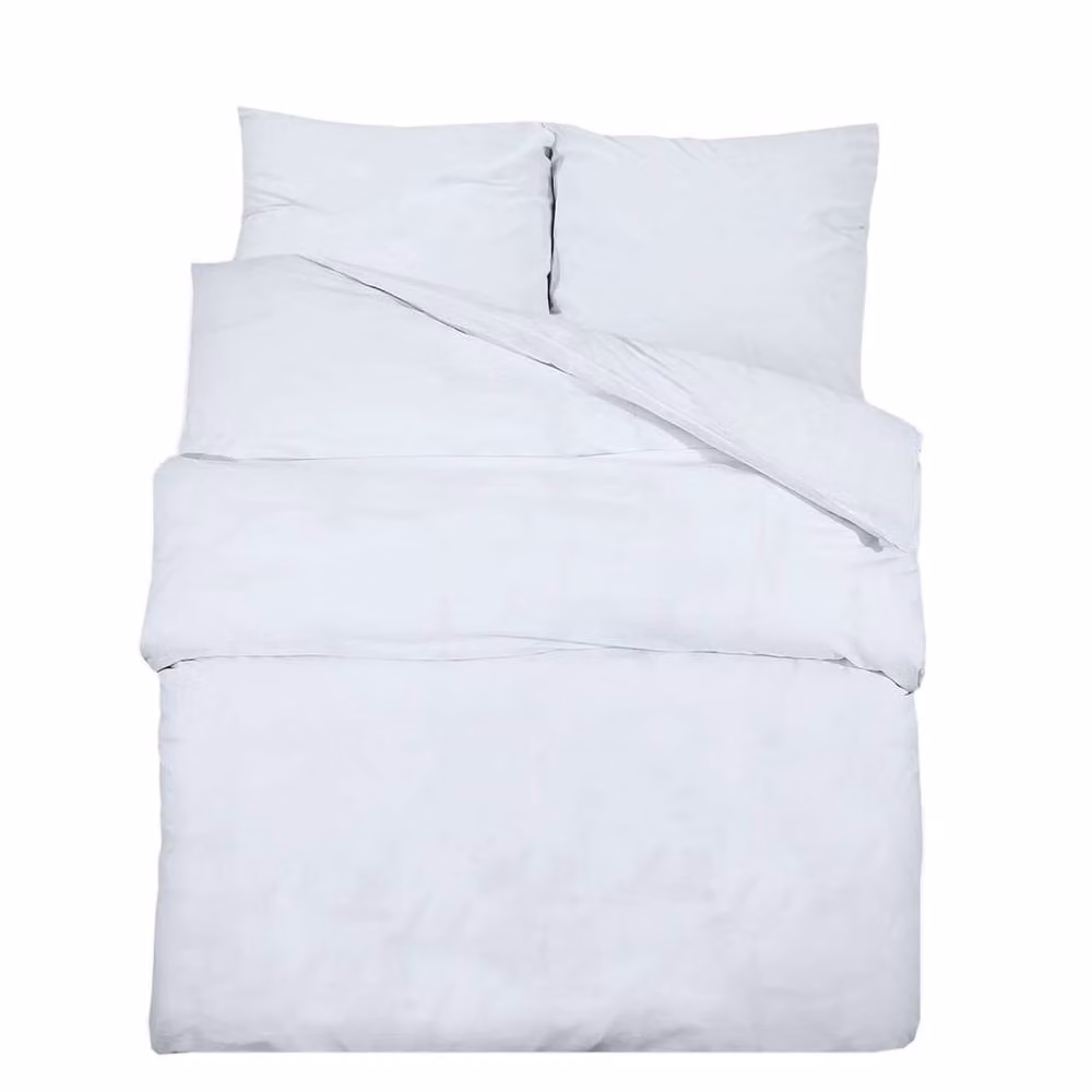 Berkfield Home White Cotton Duvet Cover and Pillowcase Set – 2
