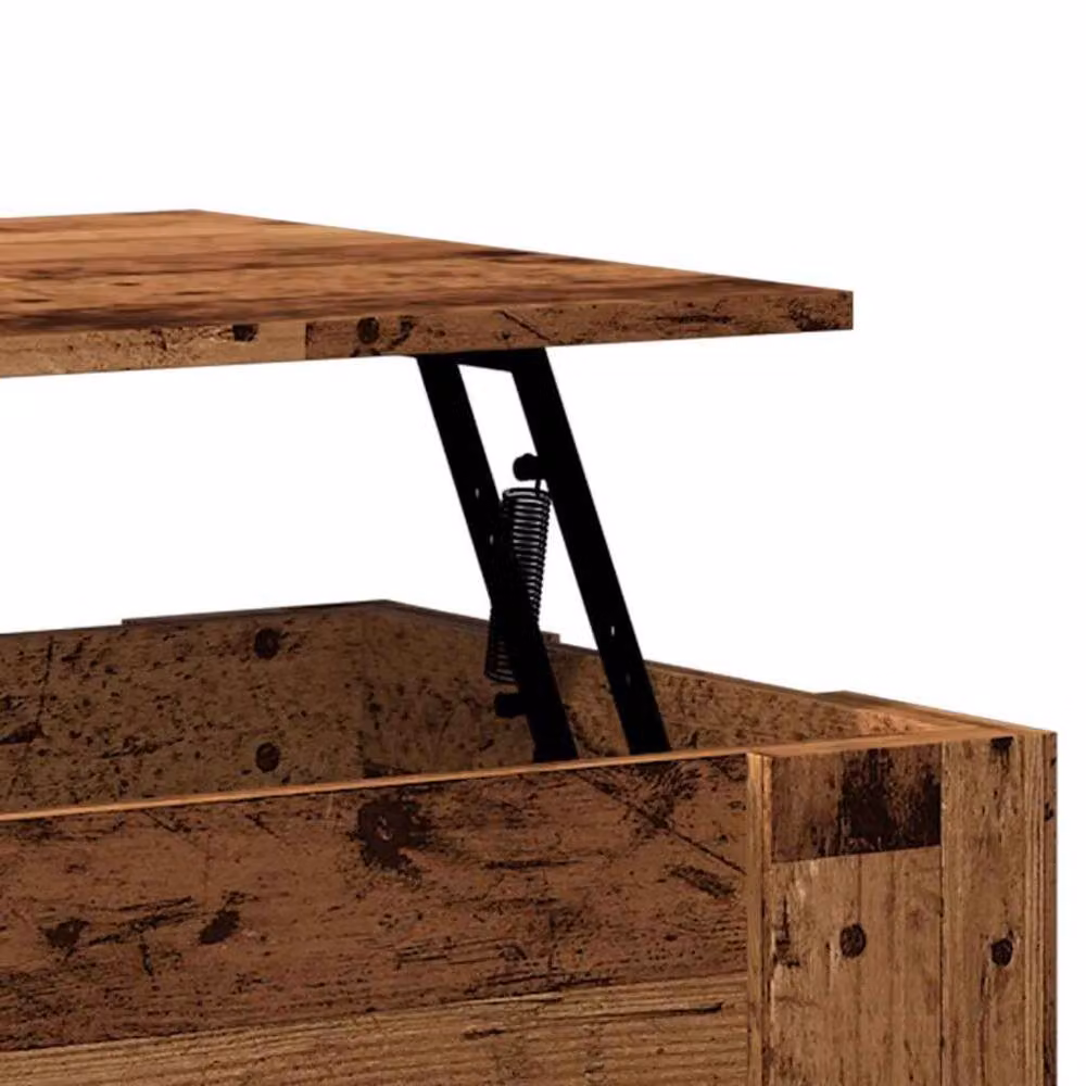 Berkfield Home Modern Coffee Table in Brown Engineered Wood, W: 79 cm, D: 49 cm, H: 41 cm – 4