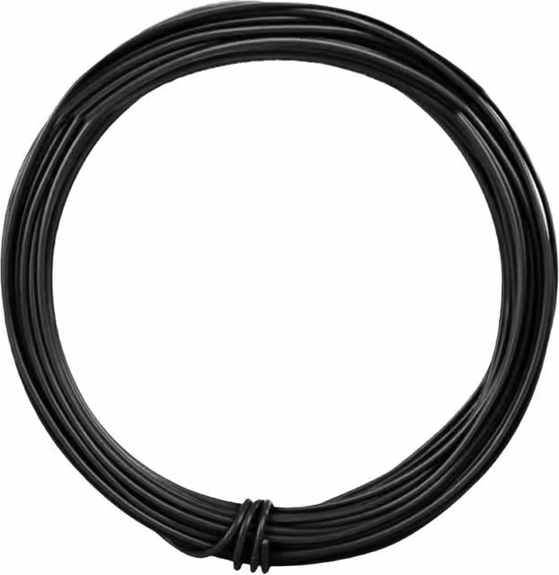 Ambassador Black PVC Coated Round Garden Support Wire 1cm x 1.2mm x 50m