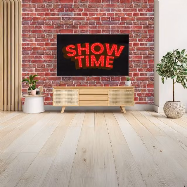 Novecrafto 3D Brick Effect PVC Wall Panels, Red and Brown, 6 Sheets, W: 96 cm, H: 48 cm – 1