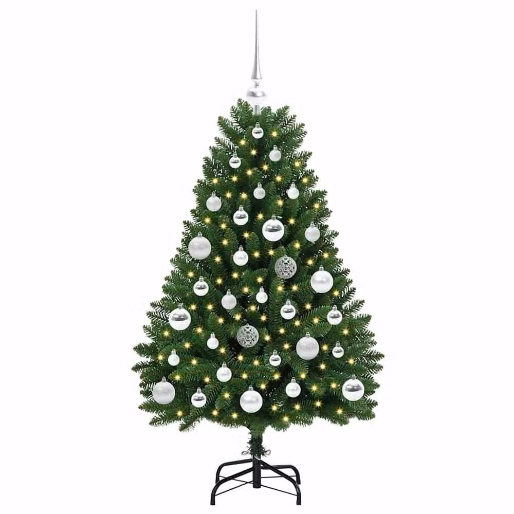 Berkfield Home Artificial Green Christmas Tree with Stand, Height: 120 cm – 3