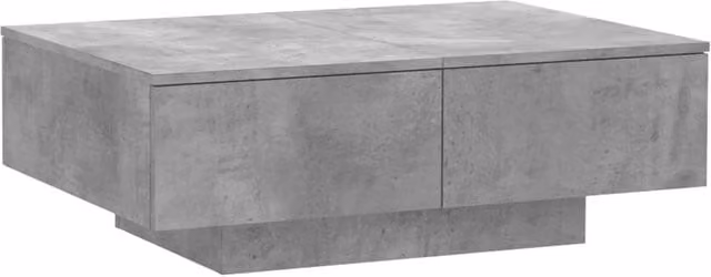 Berkfield Home Concrete Grey Coffee Table in Engineered Wood, W/D/H: 90 x 60 x 31 cm – 1