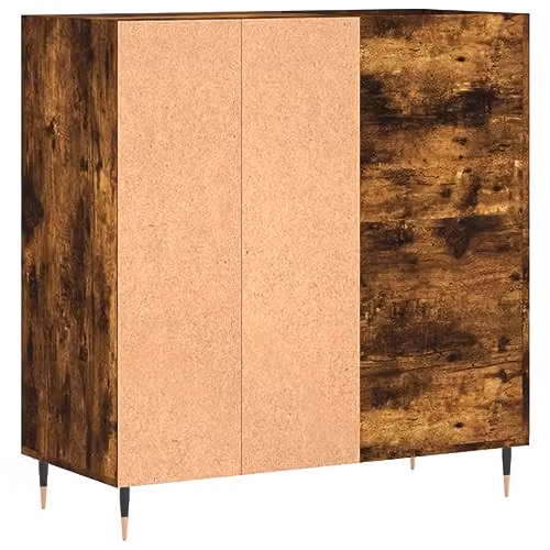 vidaXL Record Cabinet in Smoked Oak, W: 84.5 cm, D: 38 cm, H: 89 cm – 6