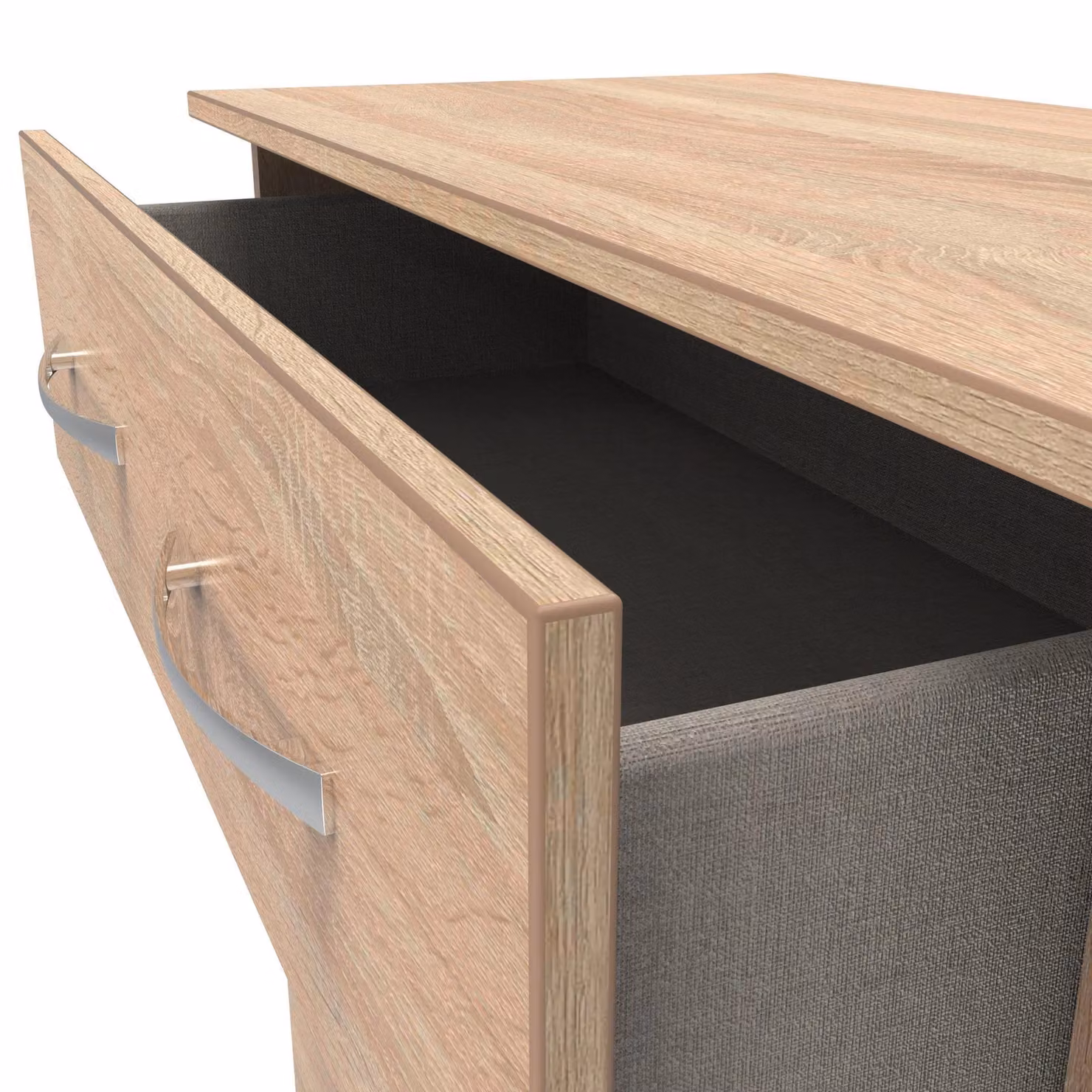 Avon 3 Drawer Deep Chest in Oak – 3