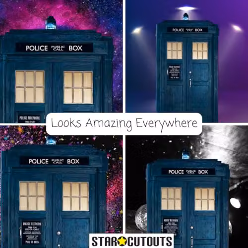 Star Cutouts SC1188 Doctor Who Thirteenth Doctor TARDIS Large Blue Cardboard Cutout – 6