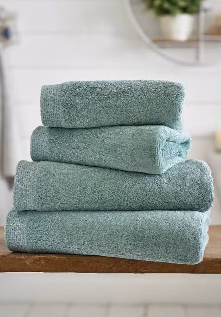 The Lyndon Company Egyptian Cotton Terry Spa Towel Set in Duck Egg Blue
