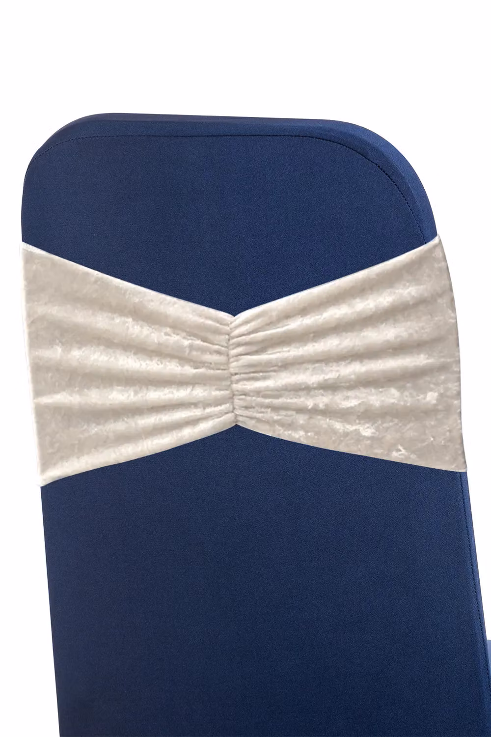 Neel Blue Pack of 10 Diamond Velvet Chair Band Sashes in Light Bronze Glitz Shiny Fabric – 2