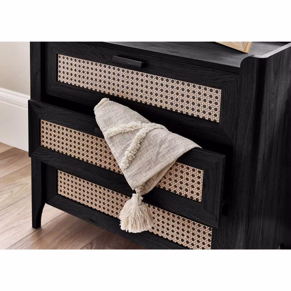 Cheshire Premium Pacifica 3 Drawer Chest in Black – 6