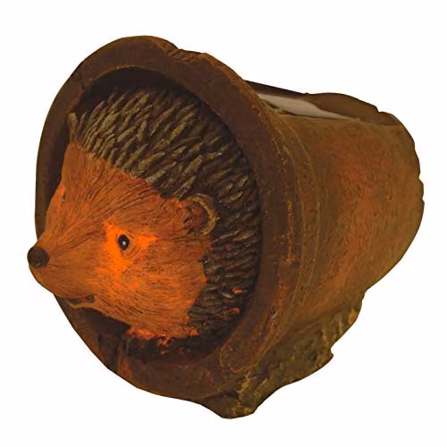 mysmartbuy Hedgehog Solar Light, Brown Polyresin Outdoor Garden Ornament, H x W x D: 14.5 x 11 x 11 cm – 3