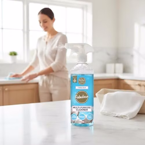 Fabulosa Antibacterial Multi Purpose Fabric and Home Surface Cleaner, Cotton Fresh, 500ml