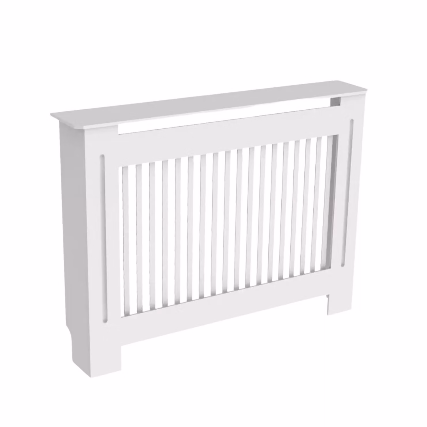 Rafaelo Mobilia Modern Tall Radiator Cover with Shelf in White Matt – 2