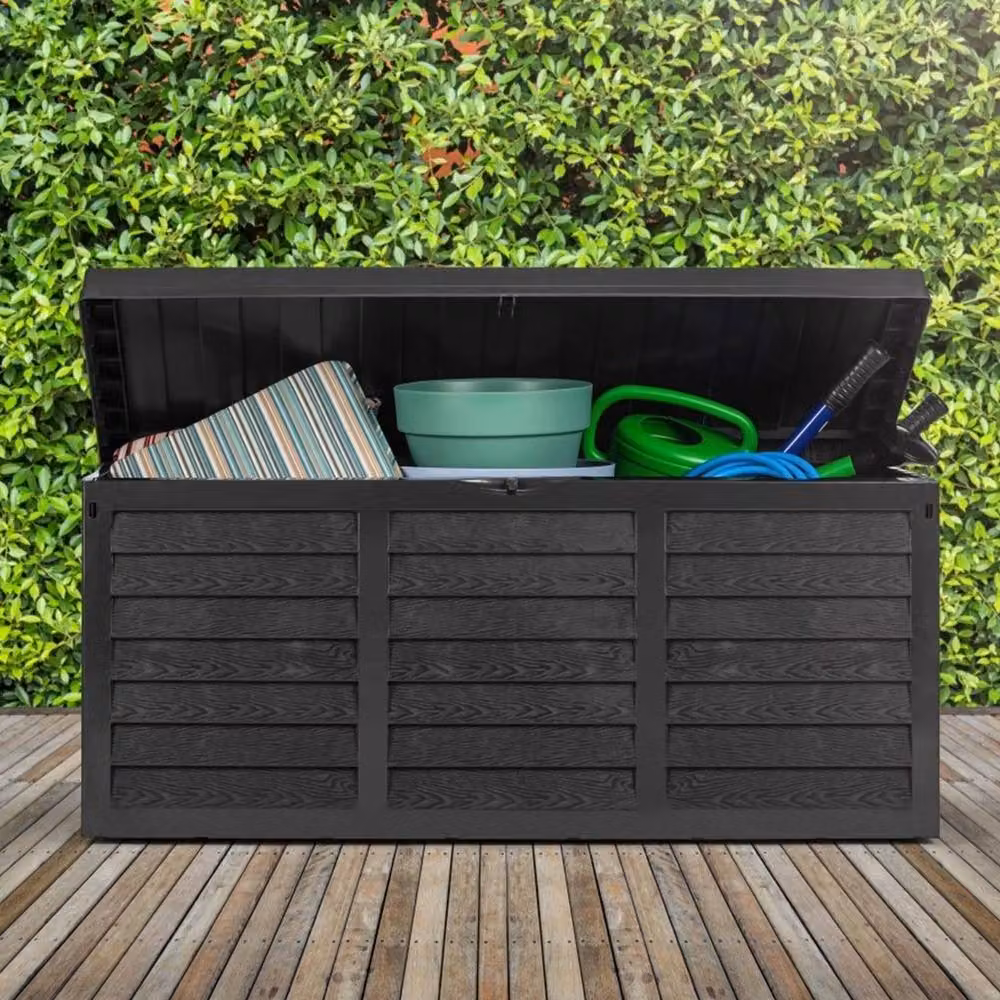 Havendro 320L Black Plastic Outdoor Garden Storage Box W/D/H: 117 x 51 x 51 cm – 3