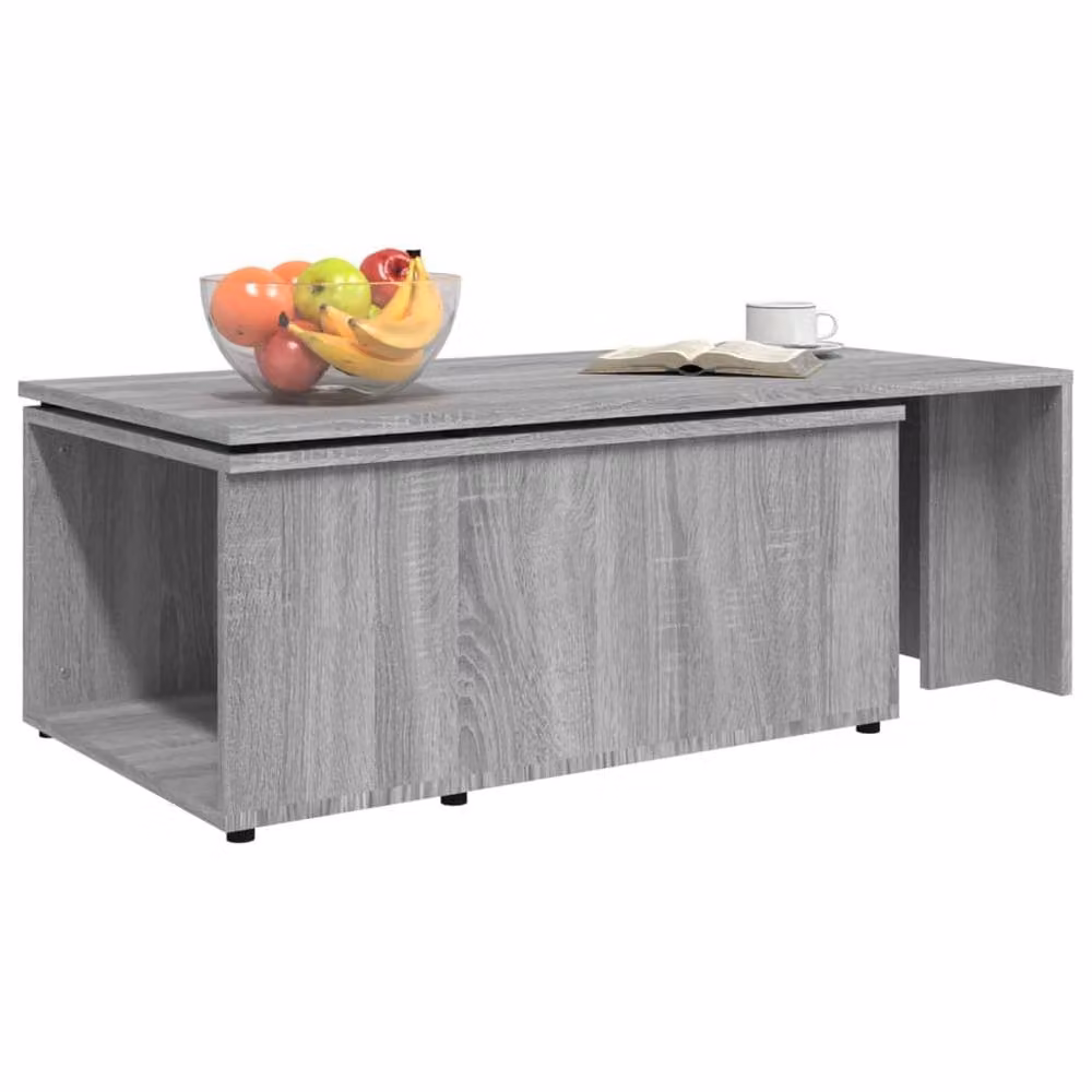 Berkfield Home Modern Grey Sonoma Coffee Table, W: 150 cm, D: 50 cm, H: 35 cm – 2