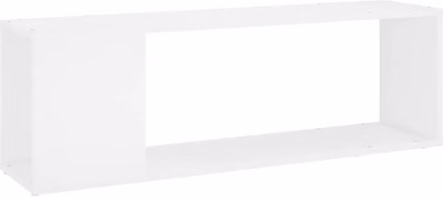 Berkfield Home White TV Cabinet in Engineered Wood W/D/H: 100 x 24 x 32 cm – 1