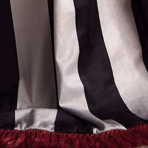 Ulster Weavers Striped Christmas Throw in Black with Fringes, W: 130 cm, D: 180 cm – 3