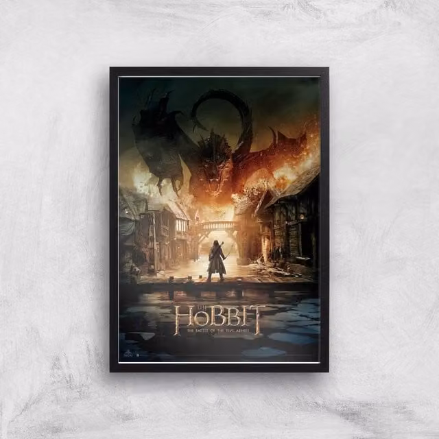 The Hobbit Battle of the Five Armies Multicolour Giclee Art Print, Size: A2