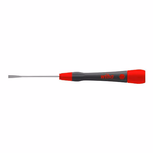 Wiha PicoFinish Slotted Fine Screwdriver, Black, 2.5 x 50 mm