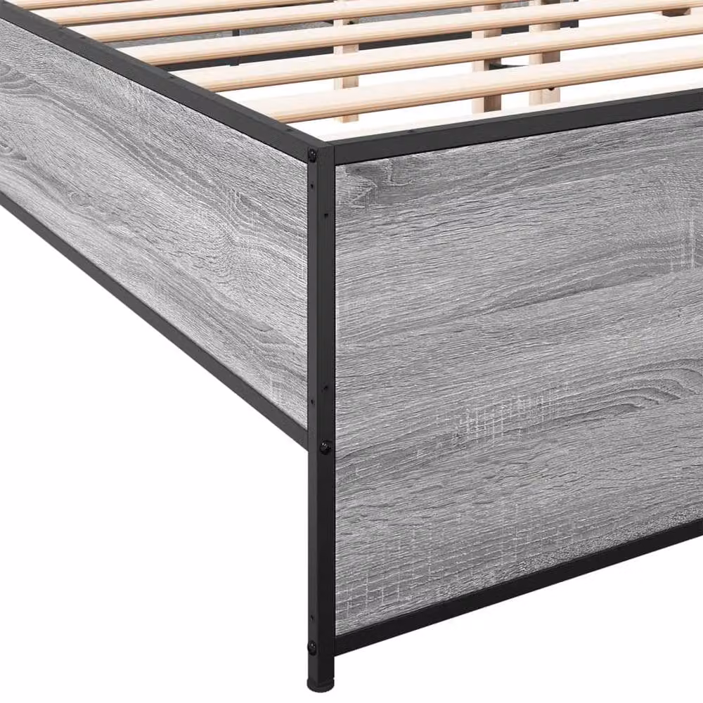 Berkfield Home Sonoma Double Bed Frame in Grey – 4