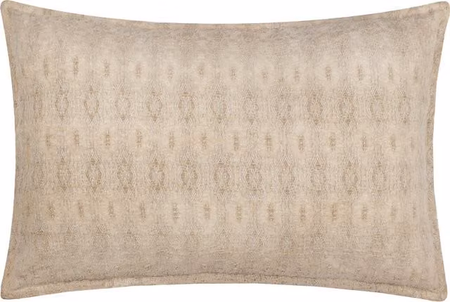 Make It A Home Ramas Jacquard Rectangular Cushion in White and Beige