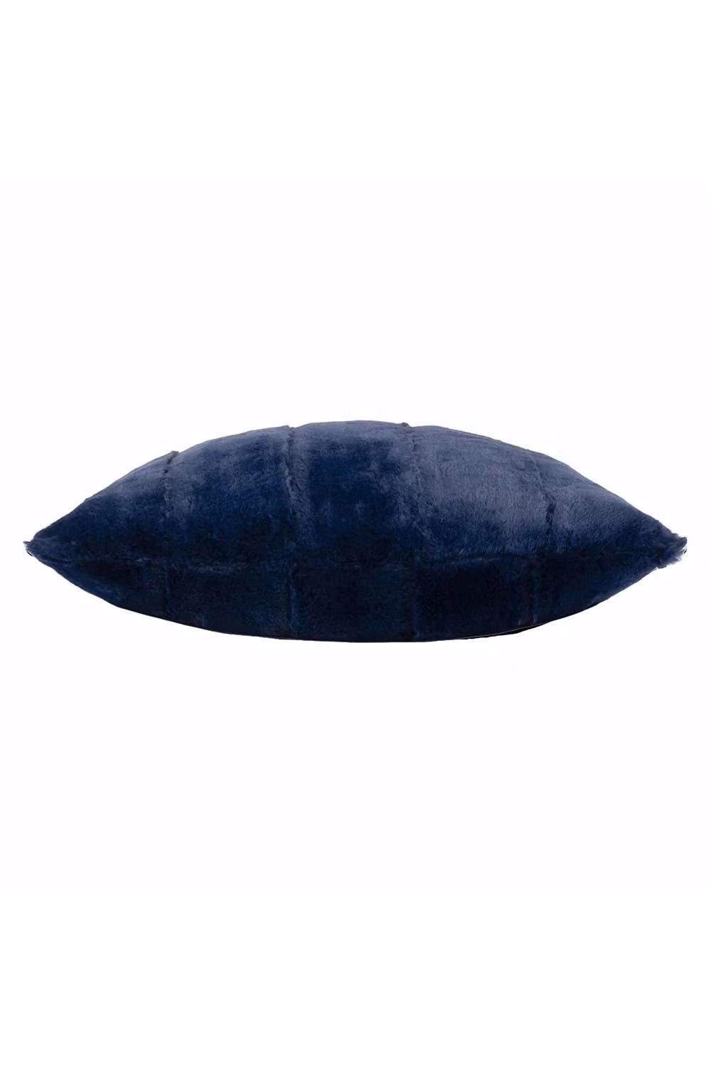 Paoletti Empress Faux Fur and Velvet Square Decorative Cushion, Blue, W/D/H: 45 x 45 x 45 cm – 2
