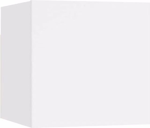 Berkfield Home White Wall Mounted Bedside Cabinet W/D/H: 30.5 x 30 x 30 cm