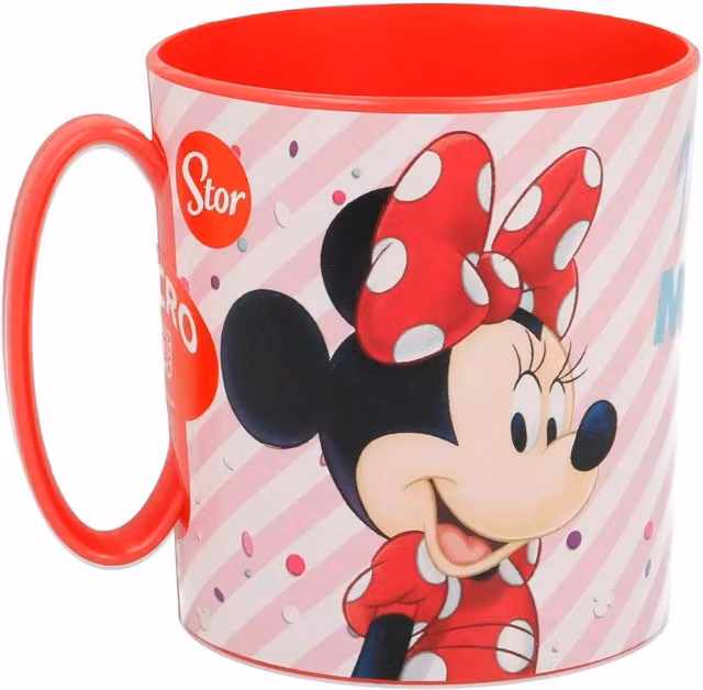 Stor Minnie Mouse Striped Melamine Mug, Multicolour, 390 ml