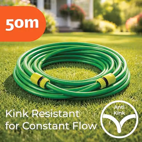 St Helens Home & Garden Green Hose Cart with 50m Hose and Spray Nozzle Connector – 2