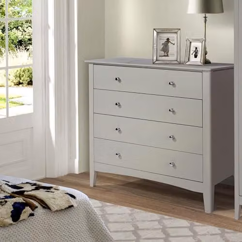 Core Products Como 4 Drawer Chest of Drawers in Light Grey – 3
