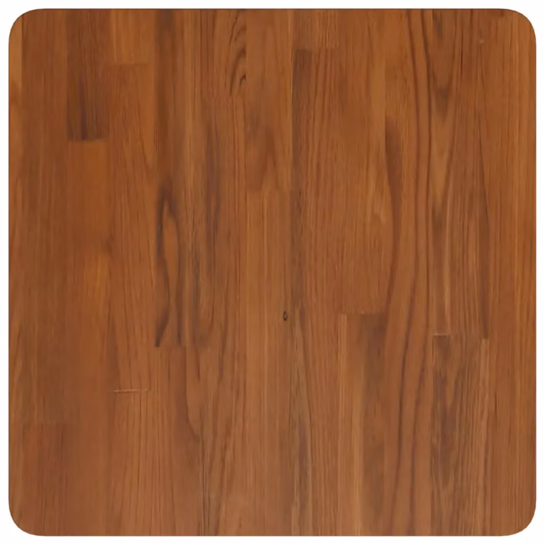 Berkfield Home Square Oak Table Top in Dark Brown, W/D/H: 50 x 50 x 1.5 cm