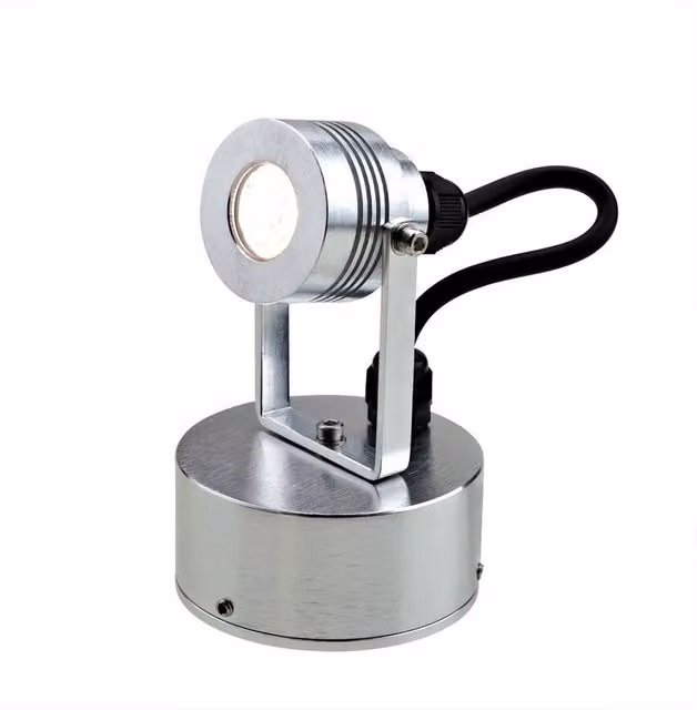 Elstead Lighting Elite Outdoor Small Adjustable LED Spotlight Wall Fitting in Grey Anodised Aluminium IP54