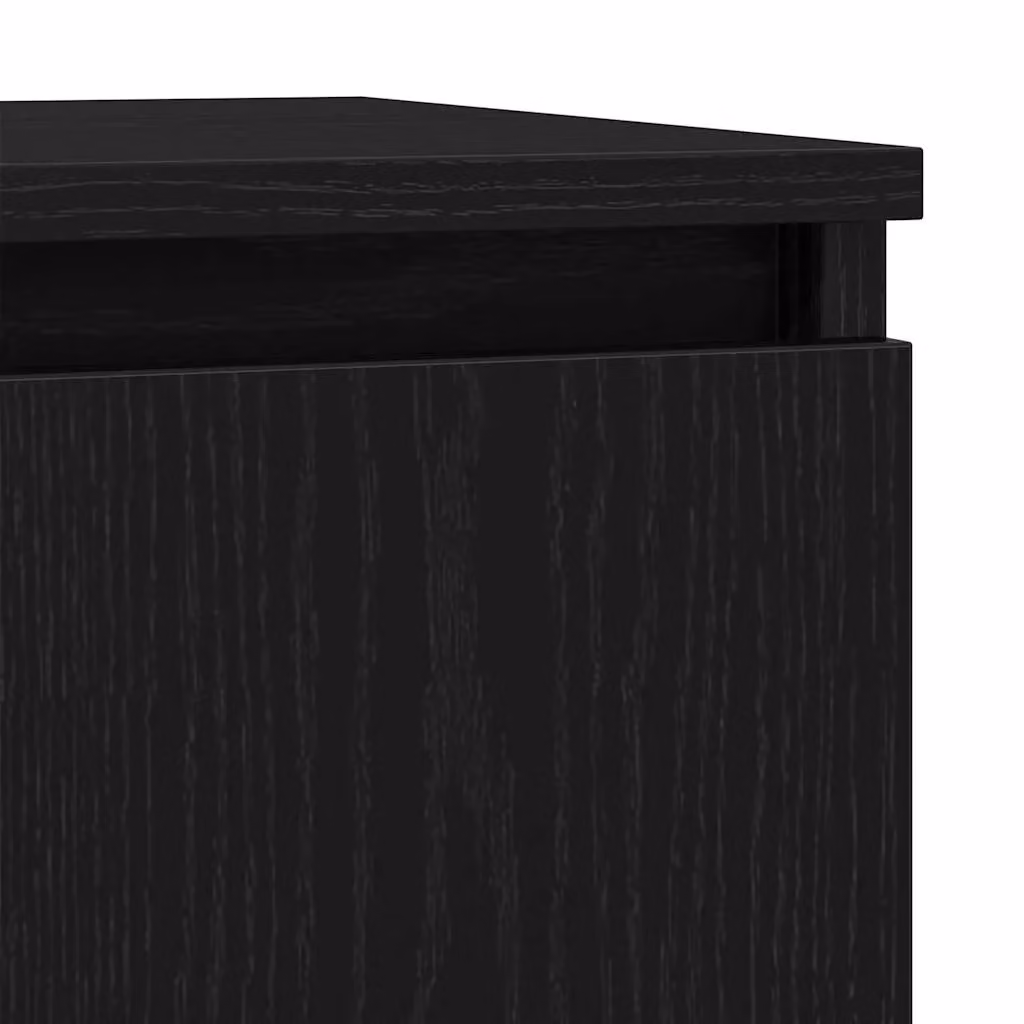Berkfield Home Modern Black Oak Sideboard with Drawer, W/D/H: 71 x 35 x 65 cm – 6