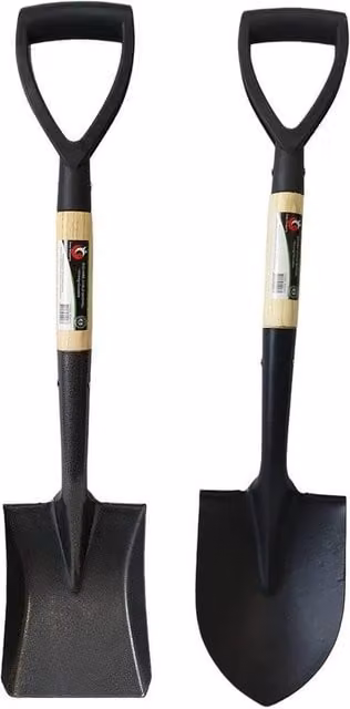 FLAVORA Square and Round Mini Shovel Set in Black, 100g