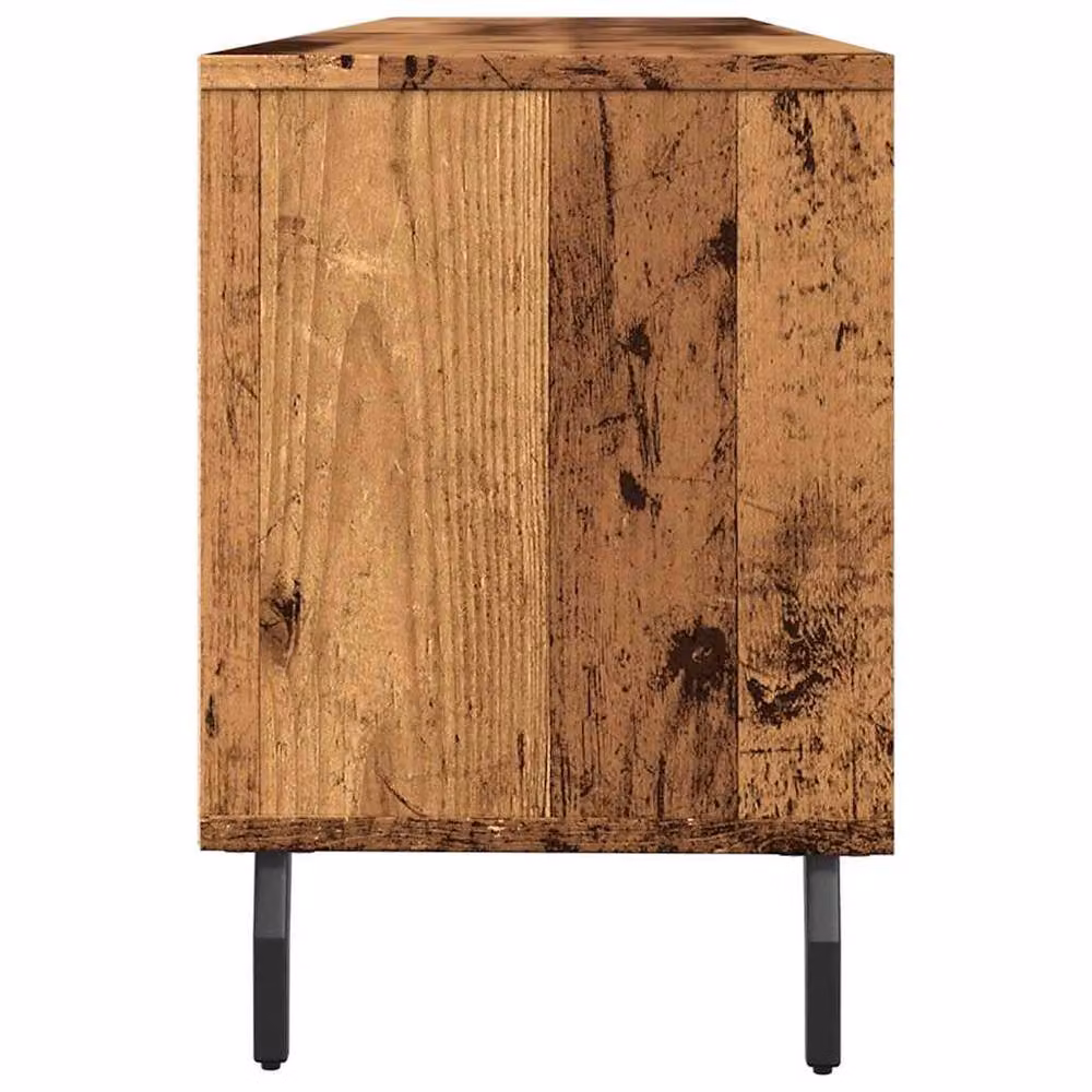 Berkfield Home Industrial Style TV Cabinet in Brown Old Wood, W/D/H: 150 x 30 x 44.5 cm – 4
