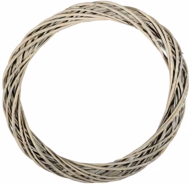 KDMD Grey Unpeeled Willow Ring with White Wash, Diameter: 50 cm