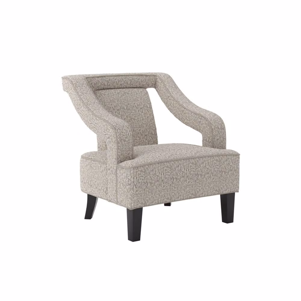 Wyld Haus Letterkenny Armchair in Beige Velvet Fabric – 2