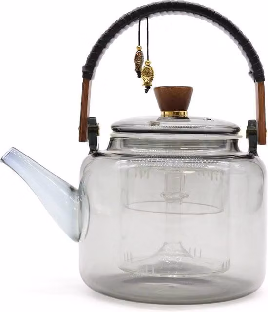 Serenityy Glass Infuser Teapot in Anthracite, 1000ml