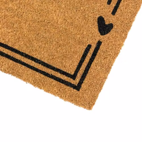 JVL Eco-Friendly Brown Coir Entrance Doormat Runner with Latex Backing, W: 40 cm, L: 120 cm – 3