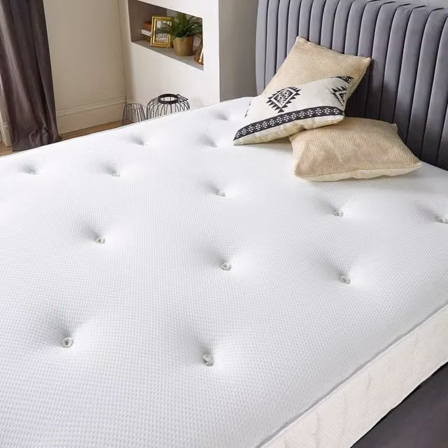 Aspire True Hybrid Natural Memory Pocket Mattress in White, Small Double, W/D/H: 120 x 200 cm