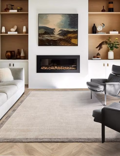 Asiatic Blade Grey Rectangular Woven Viscose Rug