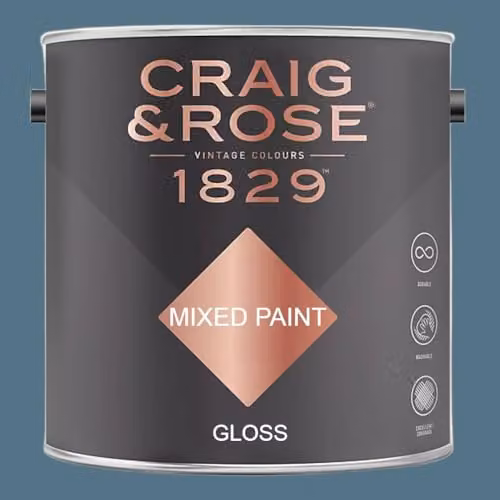 Craig & Rose 1829 Gloss Paint Stop in Braze Blue, 2.5 l