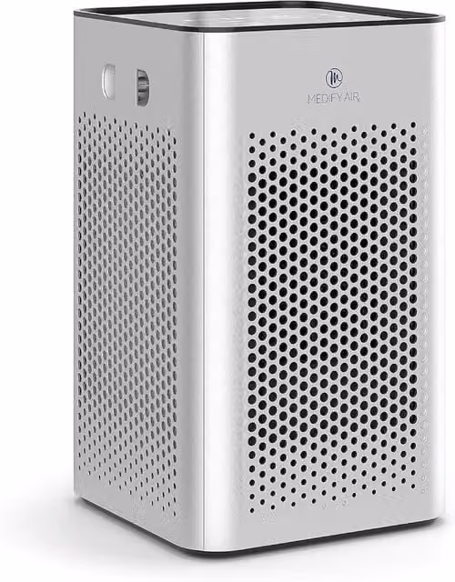 Medify MA-25 Silver Air Purifier with HEPA H13 Filter and Sleep Mode